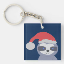 Navidades Sloth con Santa Hat