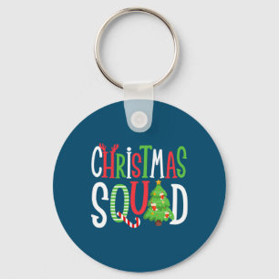 Llavero Navidades Squad Funny Familia De Árboles De Xmas