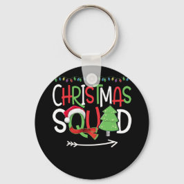 Llavero Navidades Squad Funny Xmas Tree Family Pajamas