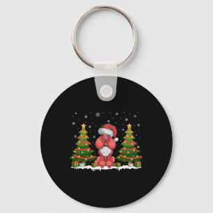 Llavero Navidades Sw de Noches Tree Lights Poodle Dog Sant