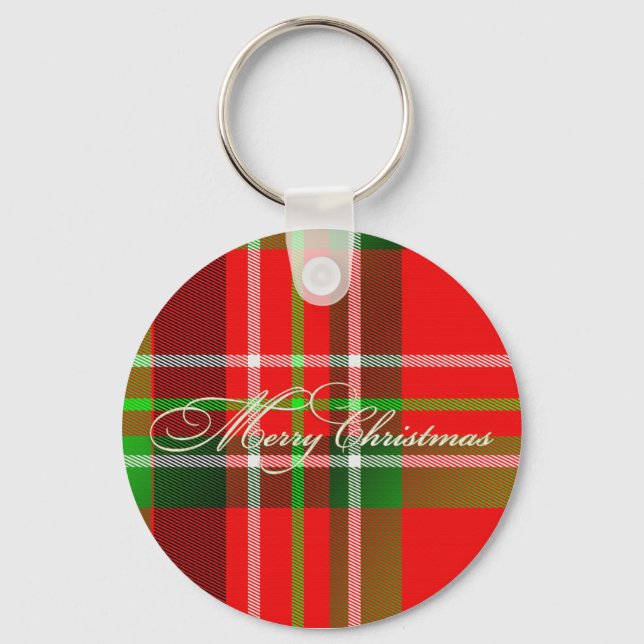 Llavero Navidades Tartan Keychain (Anverso)