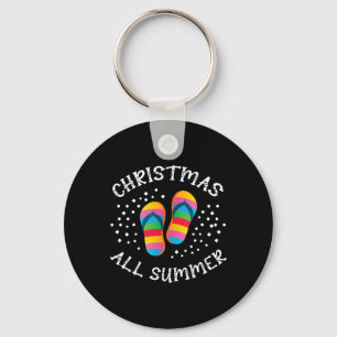 Llavero Navidades Todos Verano Santa Beach Flip Flops Vera