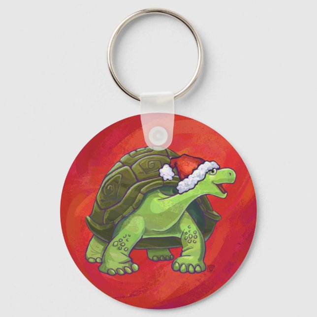 Llavero Navidades Tortoise En Rojo (Anverso)