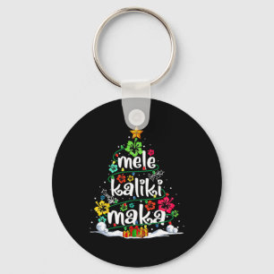 Llavero Navidades tropicales de Mele Kalikimaka Santa Hawa