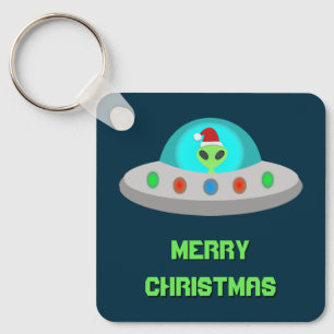 Llavero Navidades UFO Ho Ho Alien Personalizado de platill