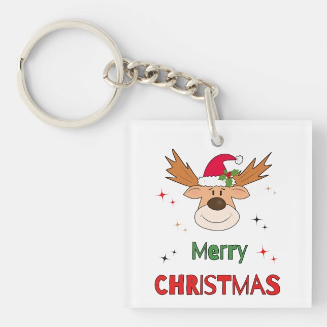Llavero Navidades venados (Frente)