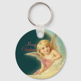 Llavero Navidades Vintage Angel CC0254 Button Keychain