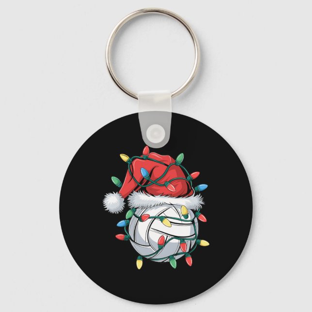 Llavero Navidades Voleibol Navidad Santa Gorra Deportiva B (Anverso)