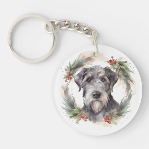 Llavero Navidades Wolfhound Wreath Festimes Pup