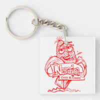 Nebraska acogedor y corny divertido keychain!