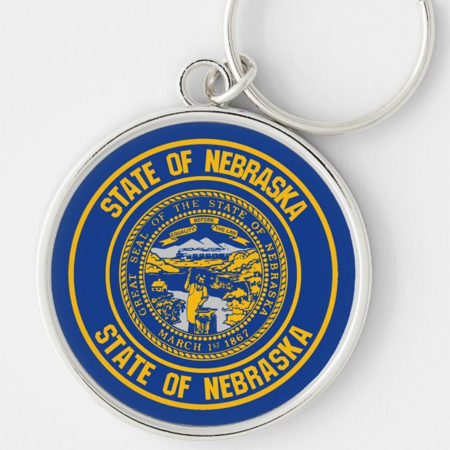 Llavero Nebraska Round Emblem (Frente)
