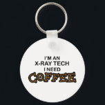 Llavero Necesita café - tecnología de rayos X<br><div class="desc">Soy un técnico de rayos X,  necesito café!</div>
