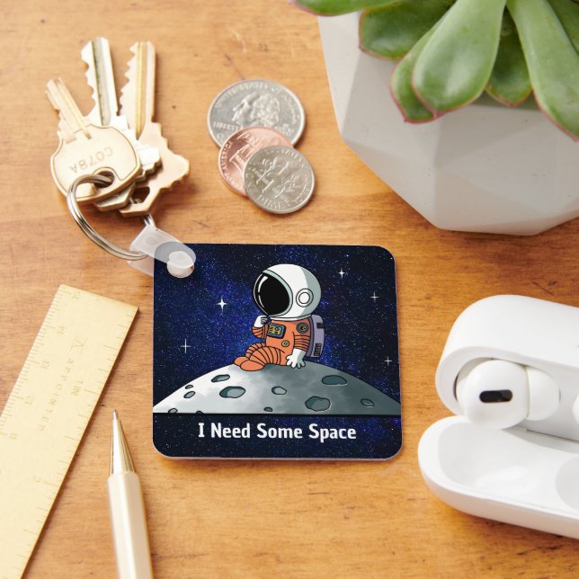Llavero Necesito Espacio, Astronauta, Cosmonauta, Personal (Escritorio )