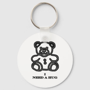 Llavero Necesito Un Oso Negro Giney El MUSEO Zazzle