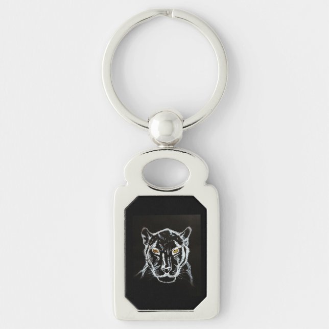 LLAVERO NECKLACE KEYCHAIN, UN PANORAMA NEGRO (Anverso)