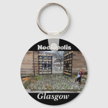Necrópolis en Glasgow, cadena de claves de escocia