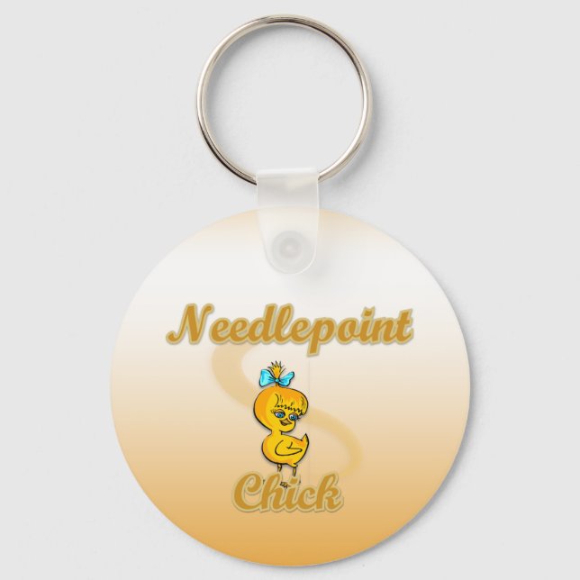 Llavero Needlepoint Chick (Anverso)