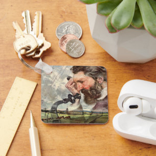 Llavero Negocio Antiguo, Teléfono Alexander Graham Bell