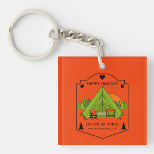 Llavero Negocio de Glamping de Carpa de Campana