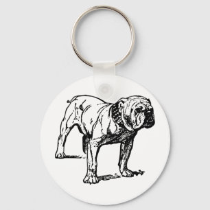 Llavero Negocio del perro del bulldog
