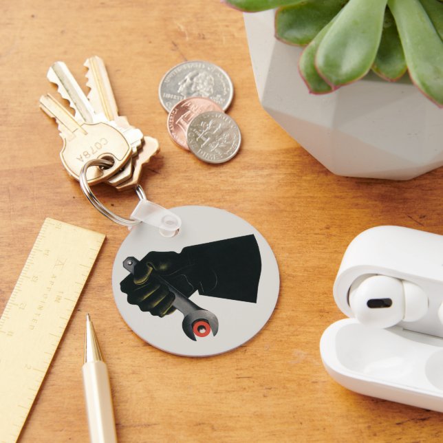 Llavero Negocio vintage, mecanógrafo de fábrica (Escritorio )