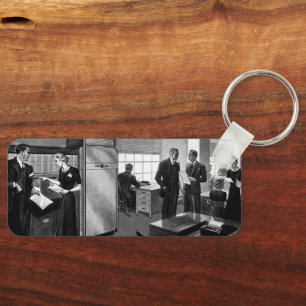 Llavero Negocio Vintage, Oficinas Ejecutivas de Empresario