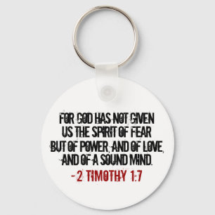 Llavero Negrita 2 Timothy 1:7
