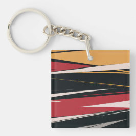 Llavero Negrita Resumen de arte geométrico