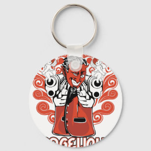 Llavero negro angelista