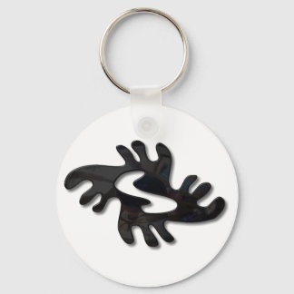 Llavero Negro brillante Adinkra-peace