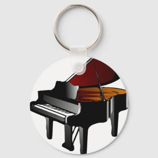 Llavero negro brillante de piano