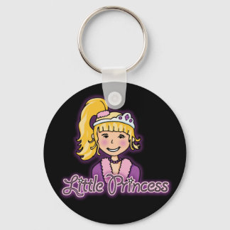 Llavero negro de cabello rubio "Princesa pequeña"