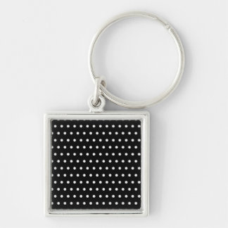Llavero negro puntúa puntuado punteado polka dots tup