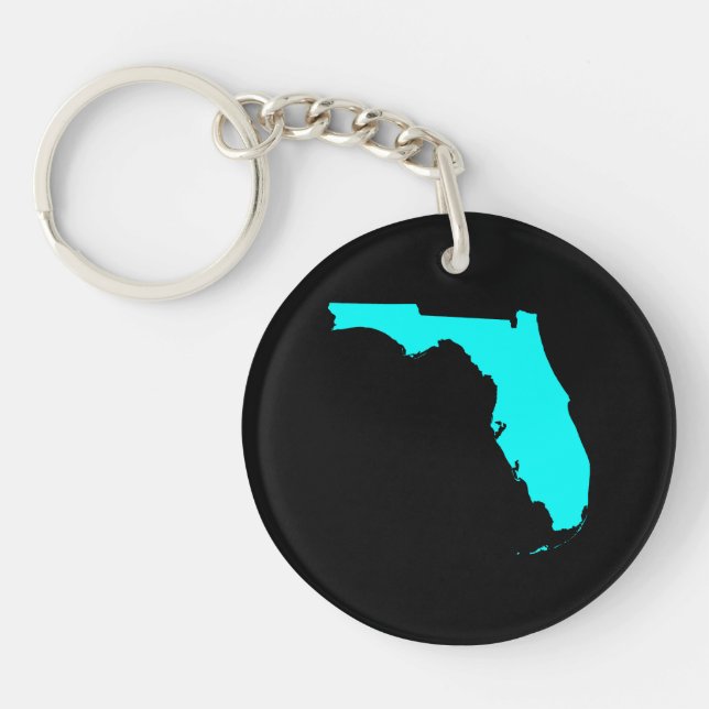 Llavero Negro y Acuático Florida (Frente)