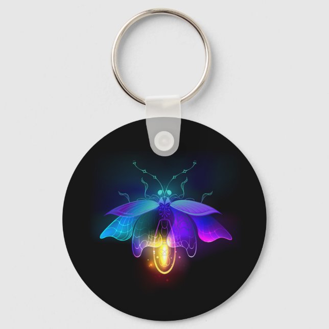 Llavero Neon Firefly en negro (Anverso)