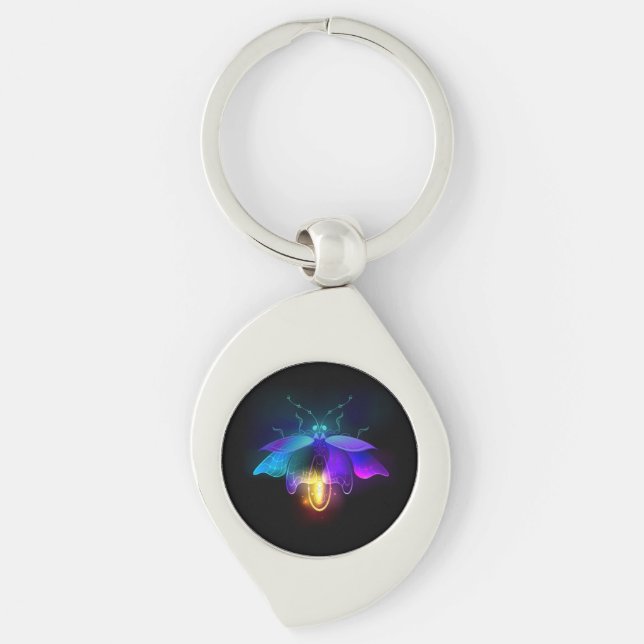 Llavero Neon Firefly en negro (Anverso)