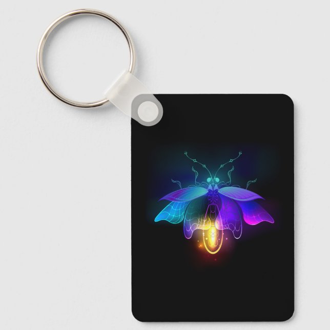 Llavero Neon Firefly en negro (Anverso)
