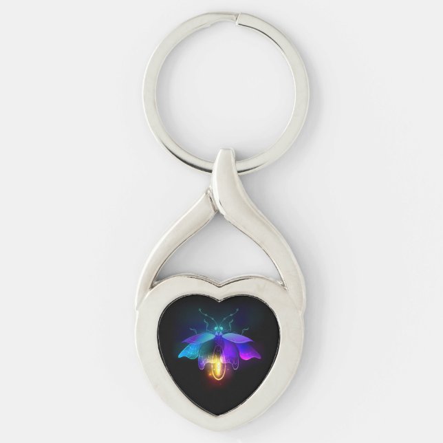Llavero Neon Firefly en negro (Anverso)