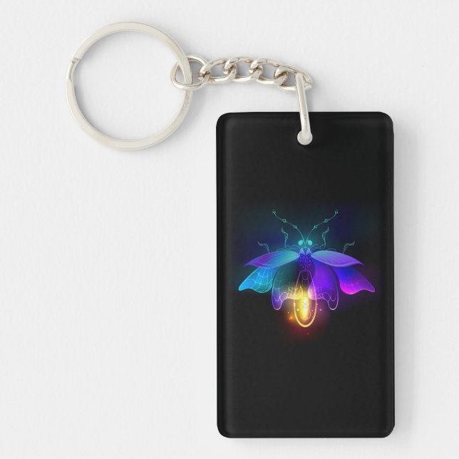 Llavero Neon Firefly en negro (Frente)
