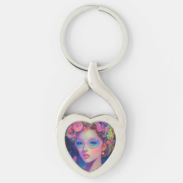 Llavero Neon Garden Goddess (Anverso)