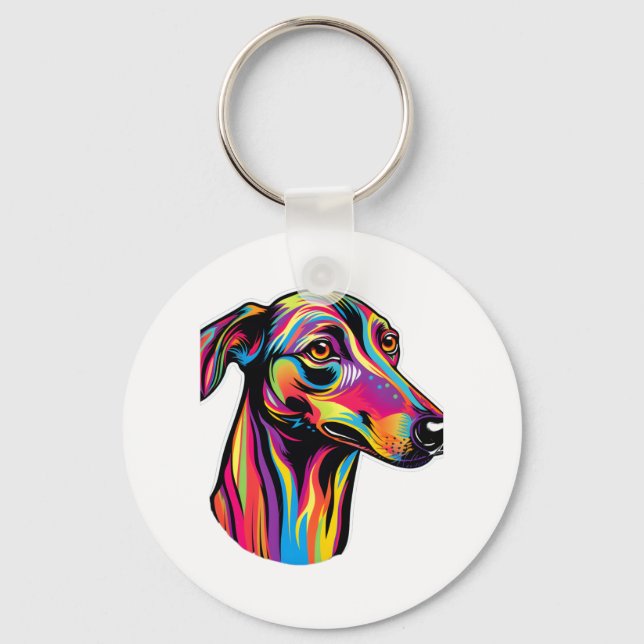 Llavero Neon Greyhound (Anverso)
