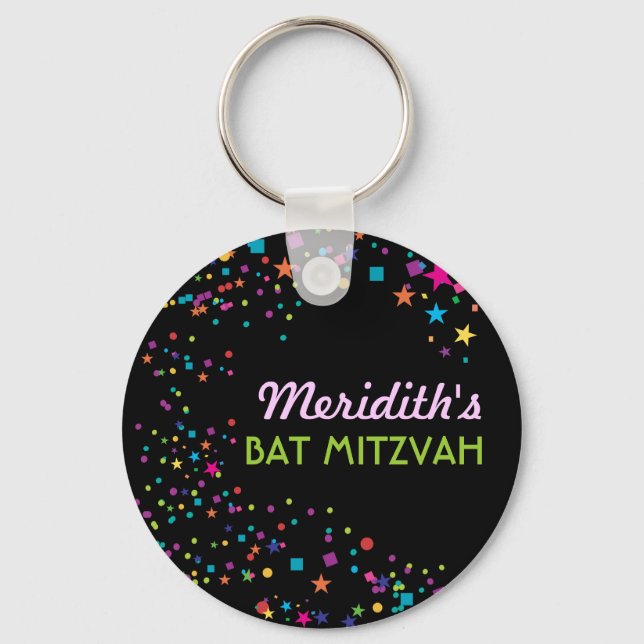 Llavero Neon Lights Sweet Birthday Party Favor Keychain (Anverso)