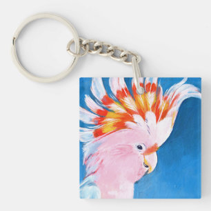 Llavero Neon Mohawk - Cockatoo rosa