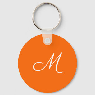 Llavero neón naranja - monogramado