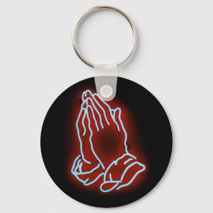 Llavero Neon Praying Hands Personalizado o Personalizar