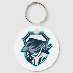 Llavero Neon Ronin: Crest de la Hoja de la Sombra