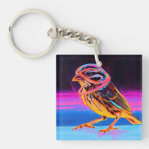 Llavero Neon Sparrow con acentos brillantes