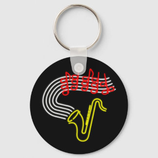 Llavero neonsax_Vector_Clipart Keychain