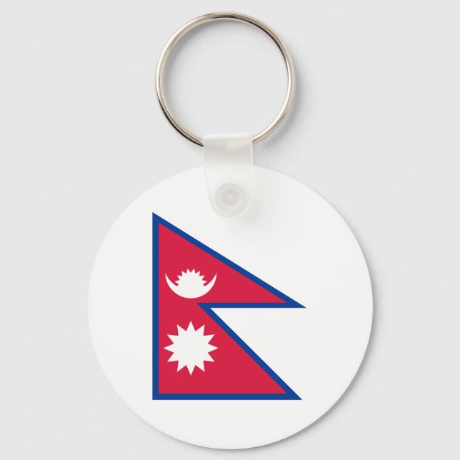 Llavero Nepal: Bandera nepalí (Anverso)