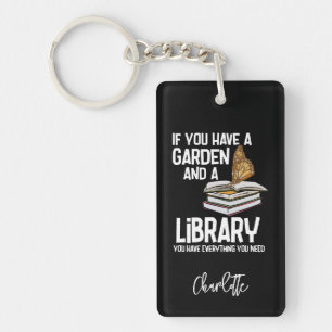 Llavero Nerd bibliotecario y jardineros personalizados